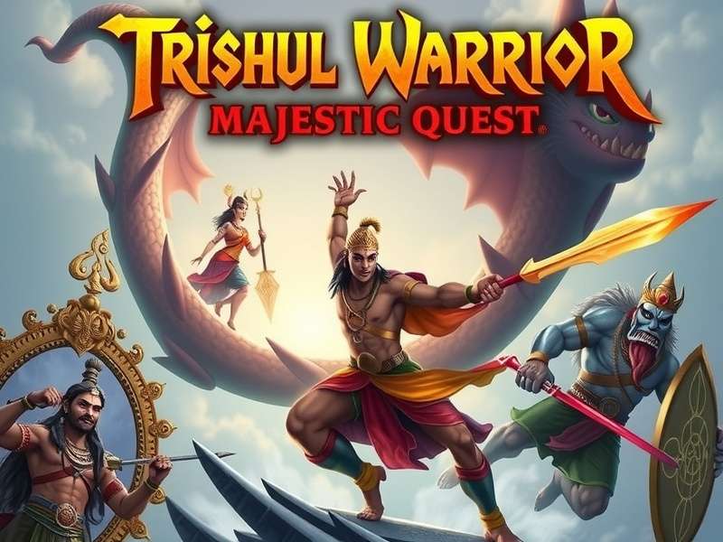 Trishul Warrior gameplay showing combat with mythical creatures